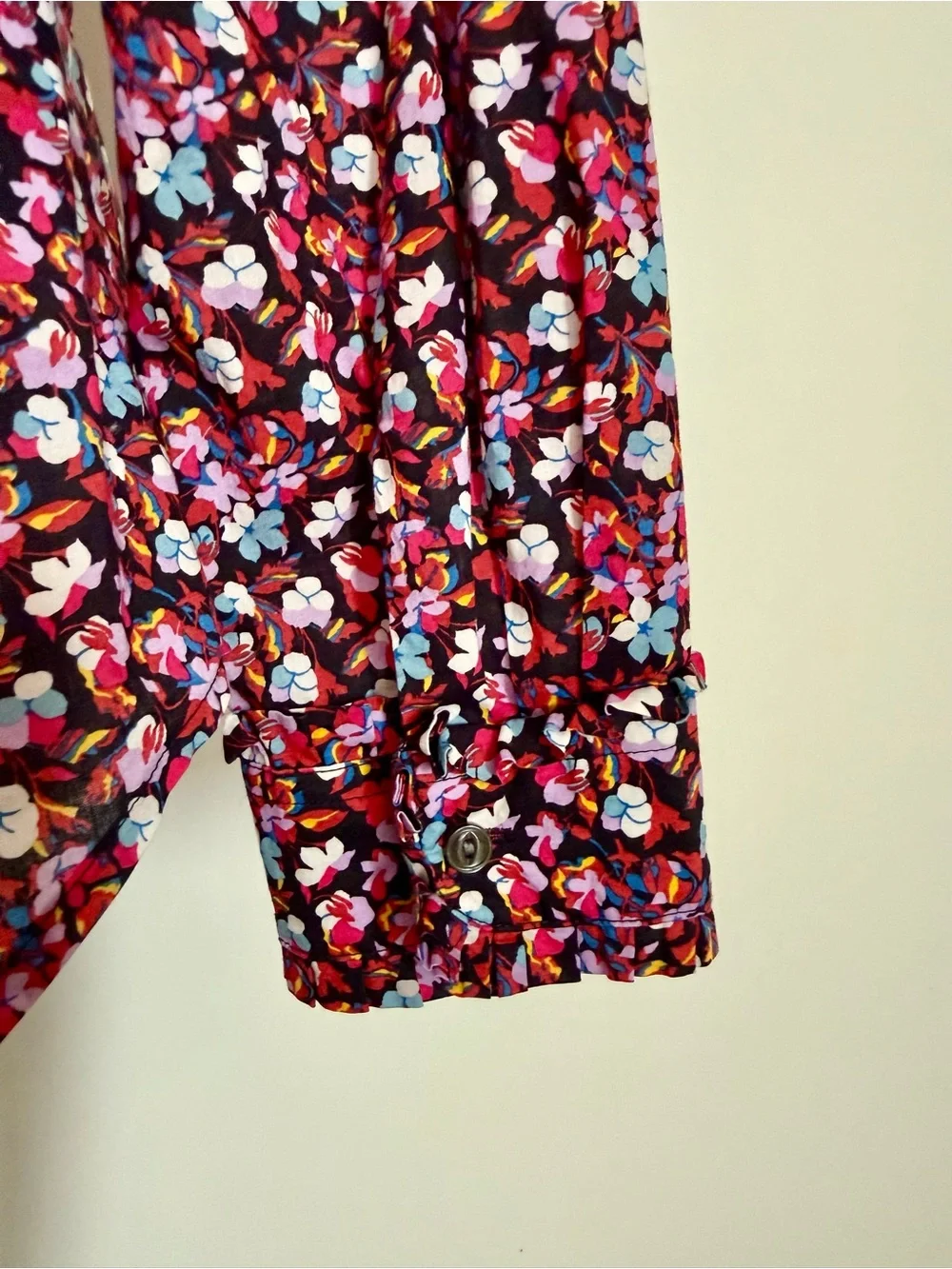 J. Crew Liberty Floral Button-Down Shirt size 8 women’s 100% cotton